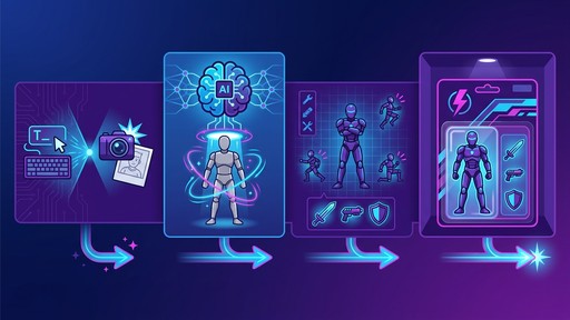 AI action figure creation workflow from prompt to packaging mockup
