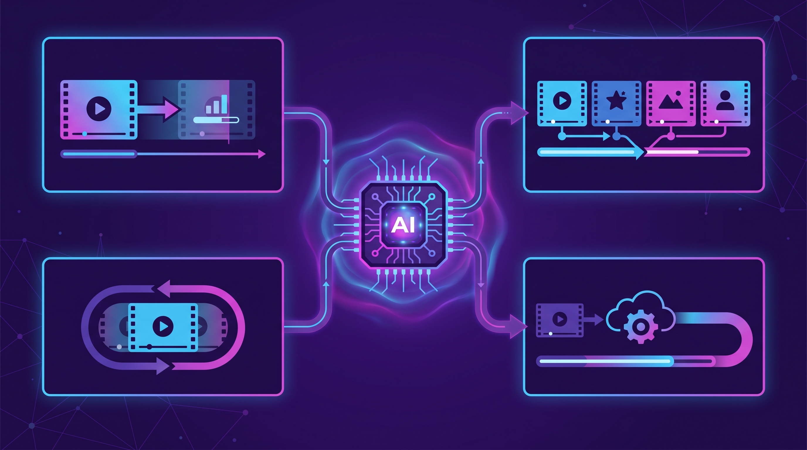 AI extend video length free workflow showing native extension and stitching paths