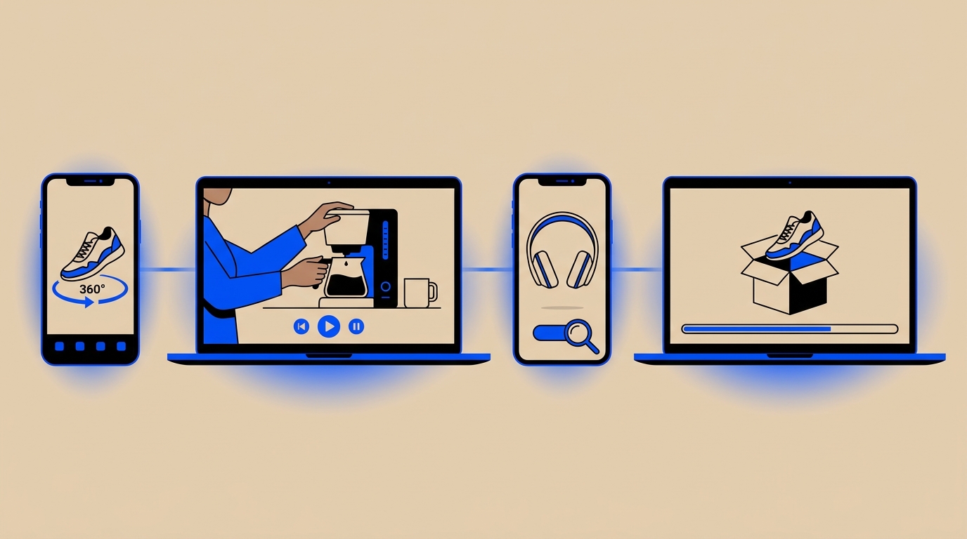 AI-generated product video examples for e-commerce and SaaS