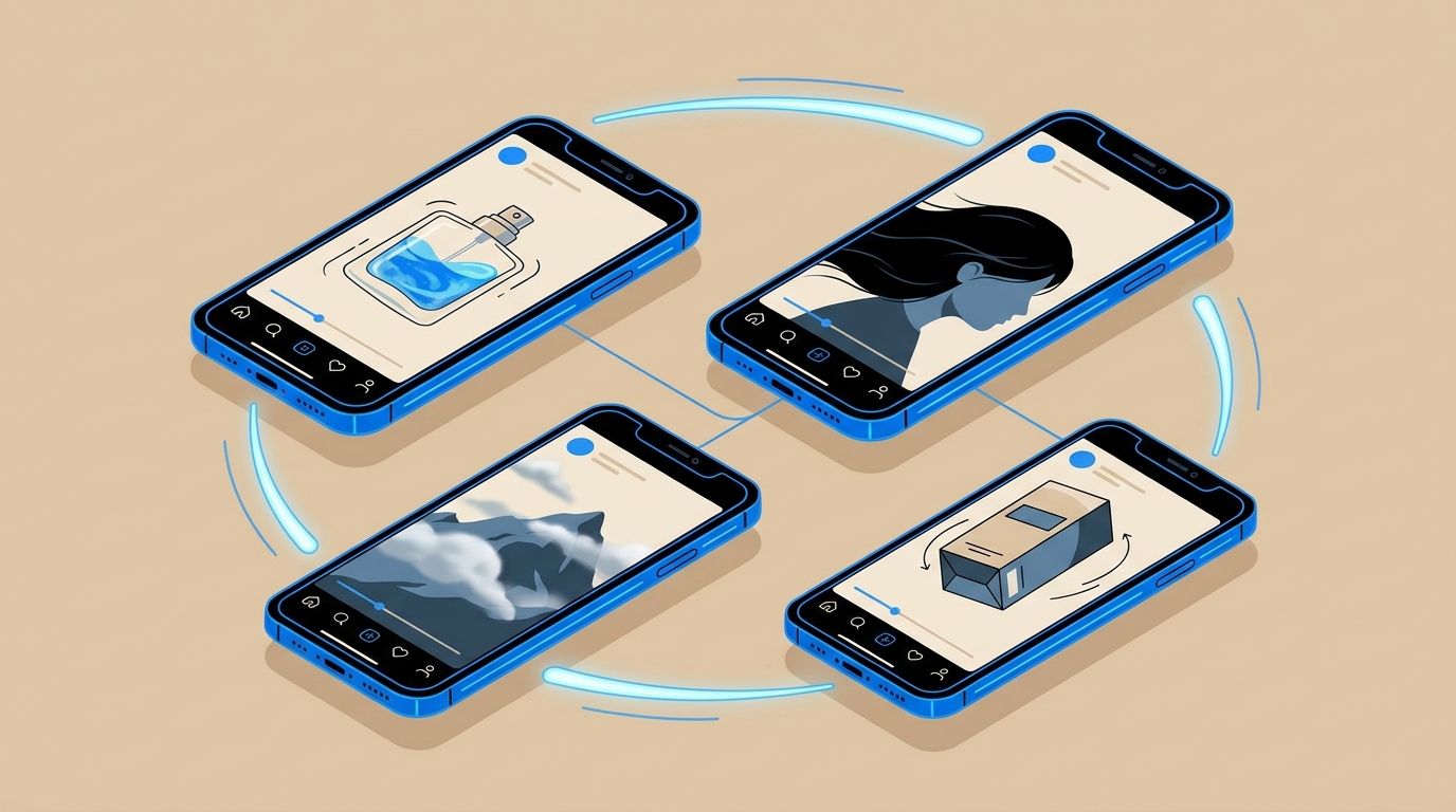Examples of AI image to video outputs for product and lifestyle content