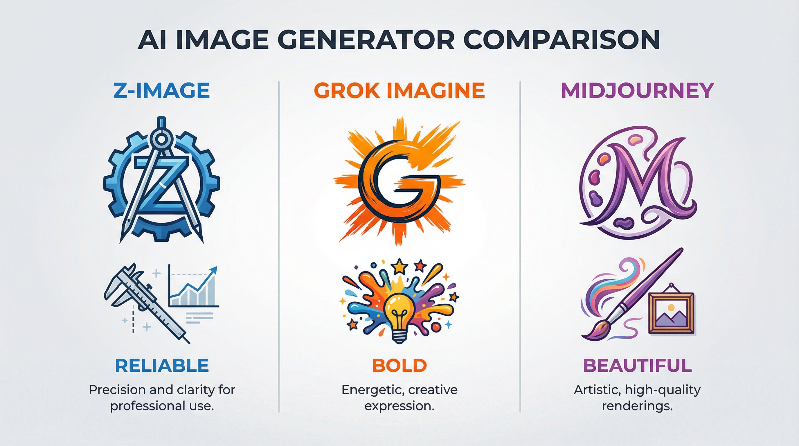 AI Image Generators 2026 Comparison: Z-Image vs Grok Imagine vs Midjourney