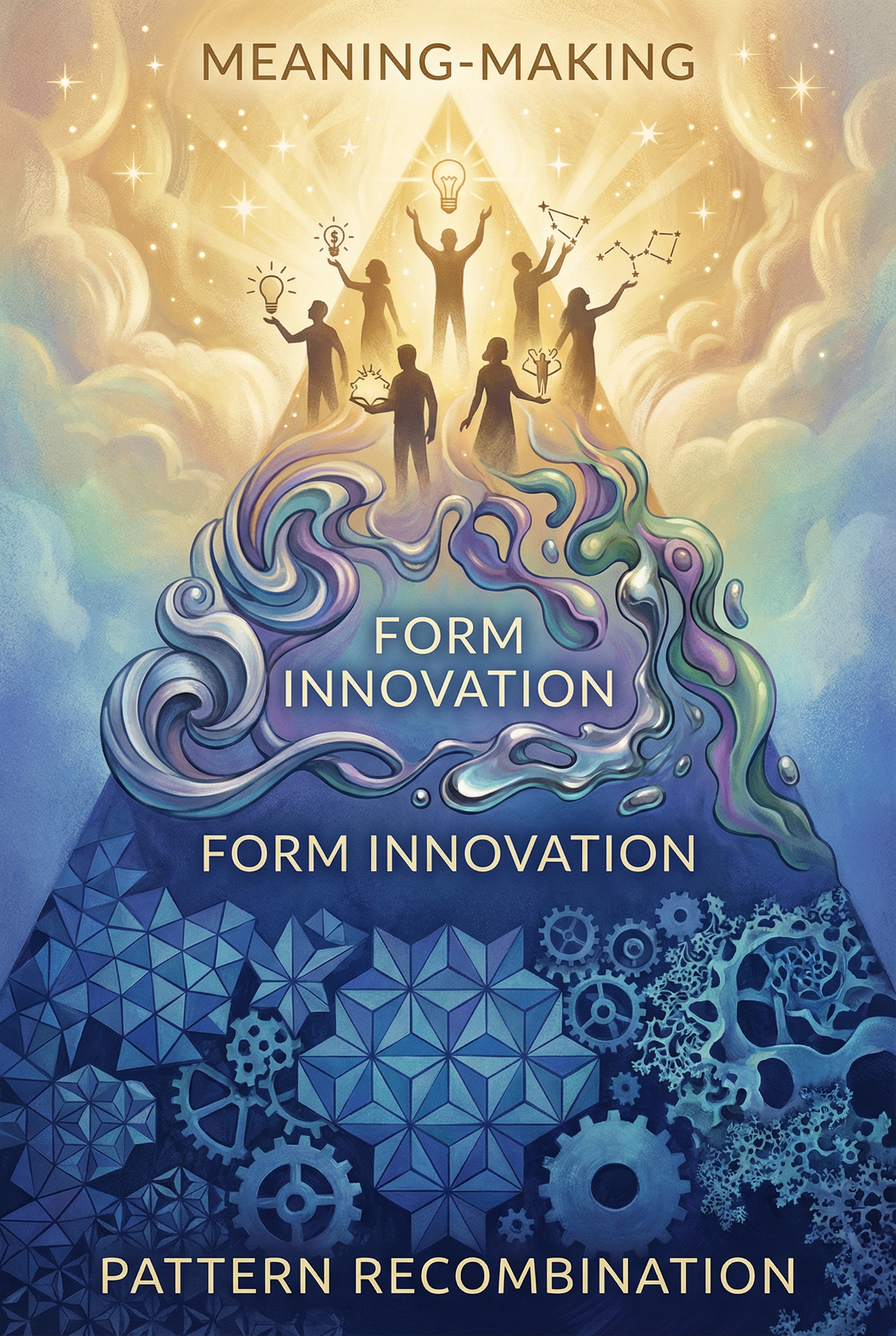 The three layers of creativity - pattern recombination, form innovation, and meaning-making