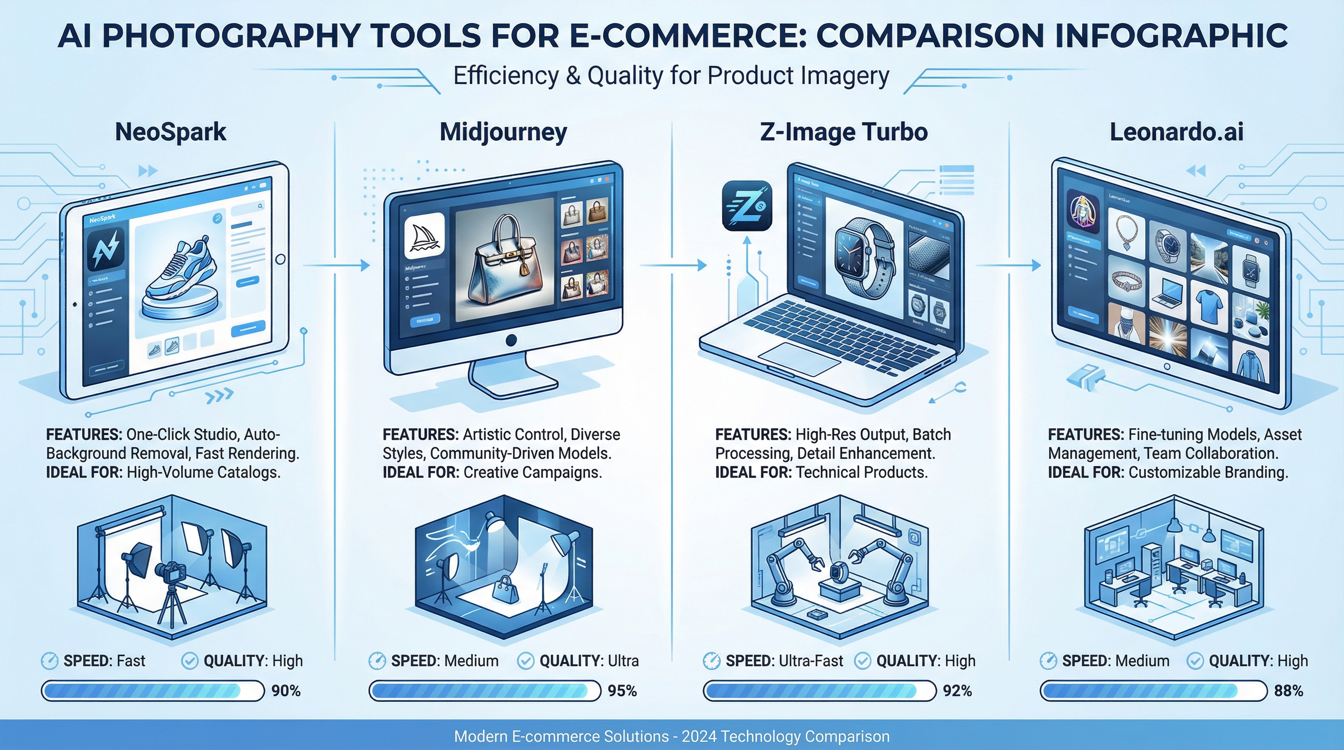 Comparison of top AI model photography tools and features