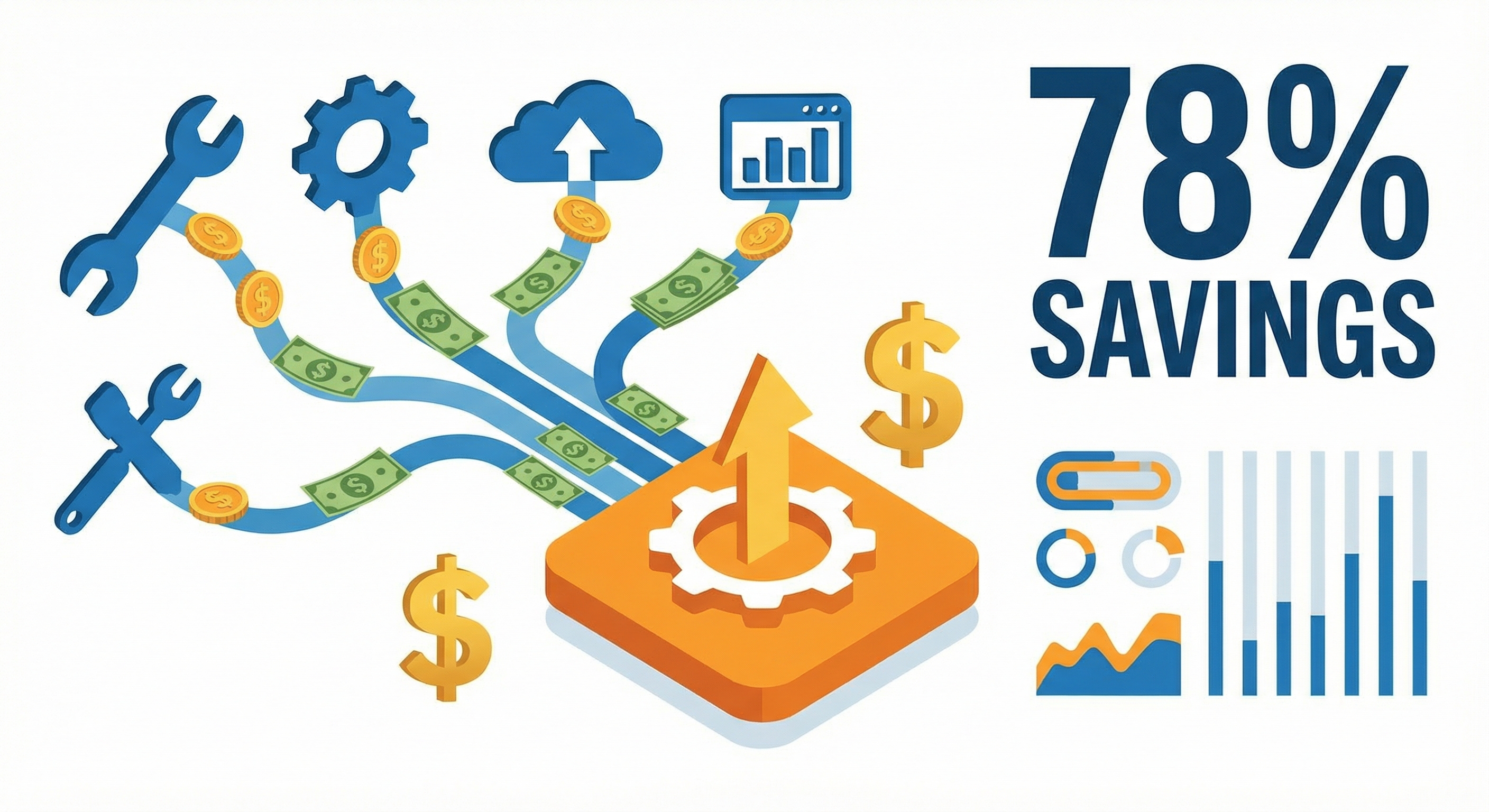Cost savings comparison between individual AI tool subscriptions and NeoSpark unified platform