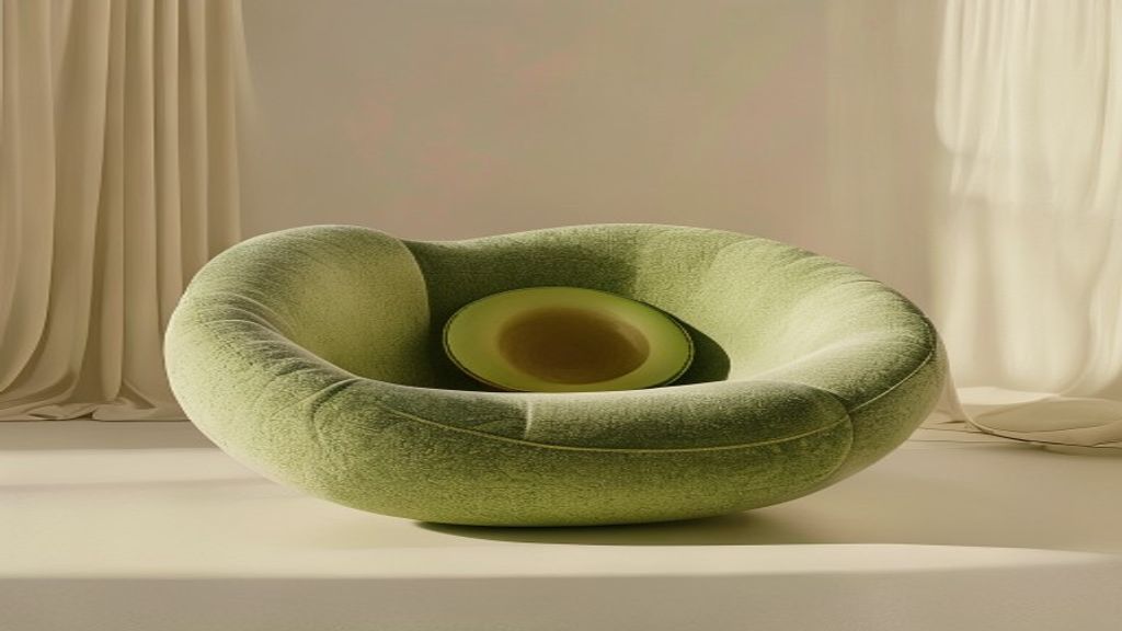 DALL-E Avocado Chair