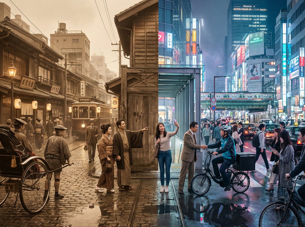 Tokyo Time-Blend Split-Screen