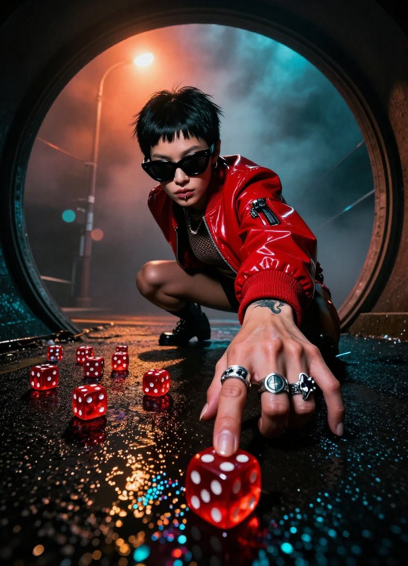 Enhanced Cinematic Noir Worm's-Eye View