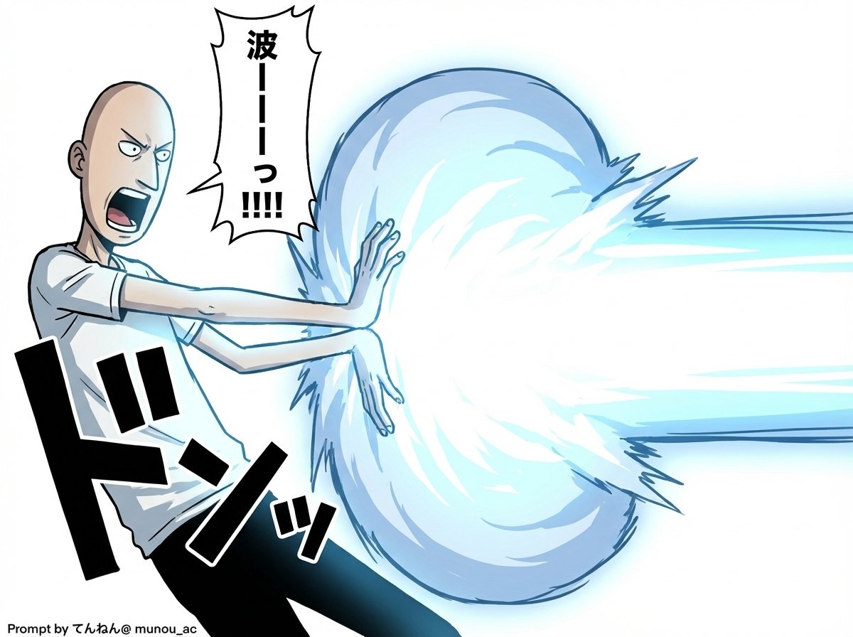 Kamehameha Attack Image Generation (Technical Prompt)