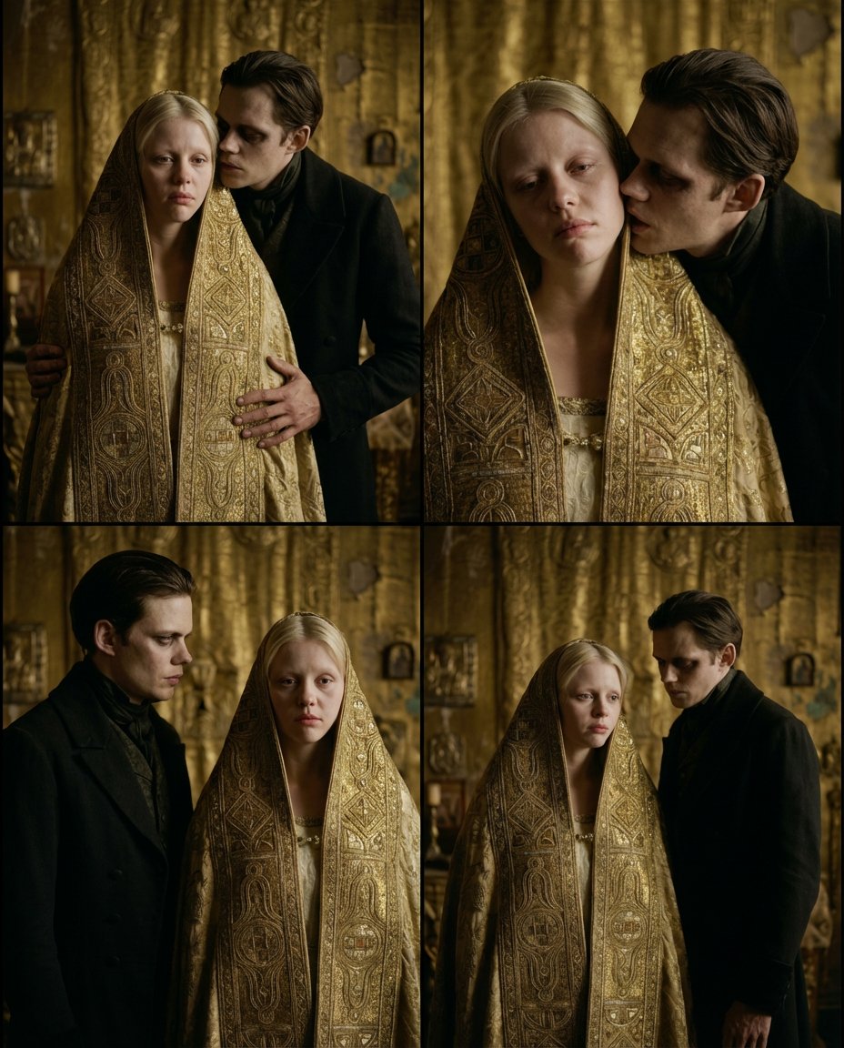 Nosferatu Cinematic 2x2 Grid Prompt