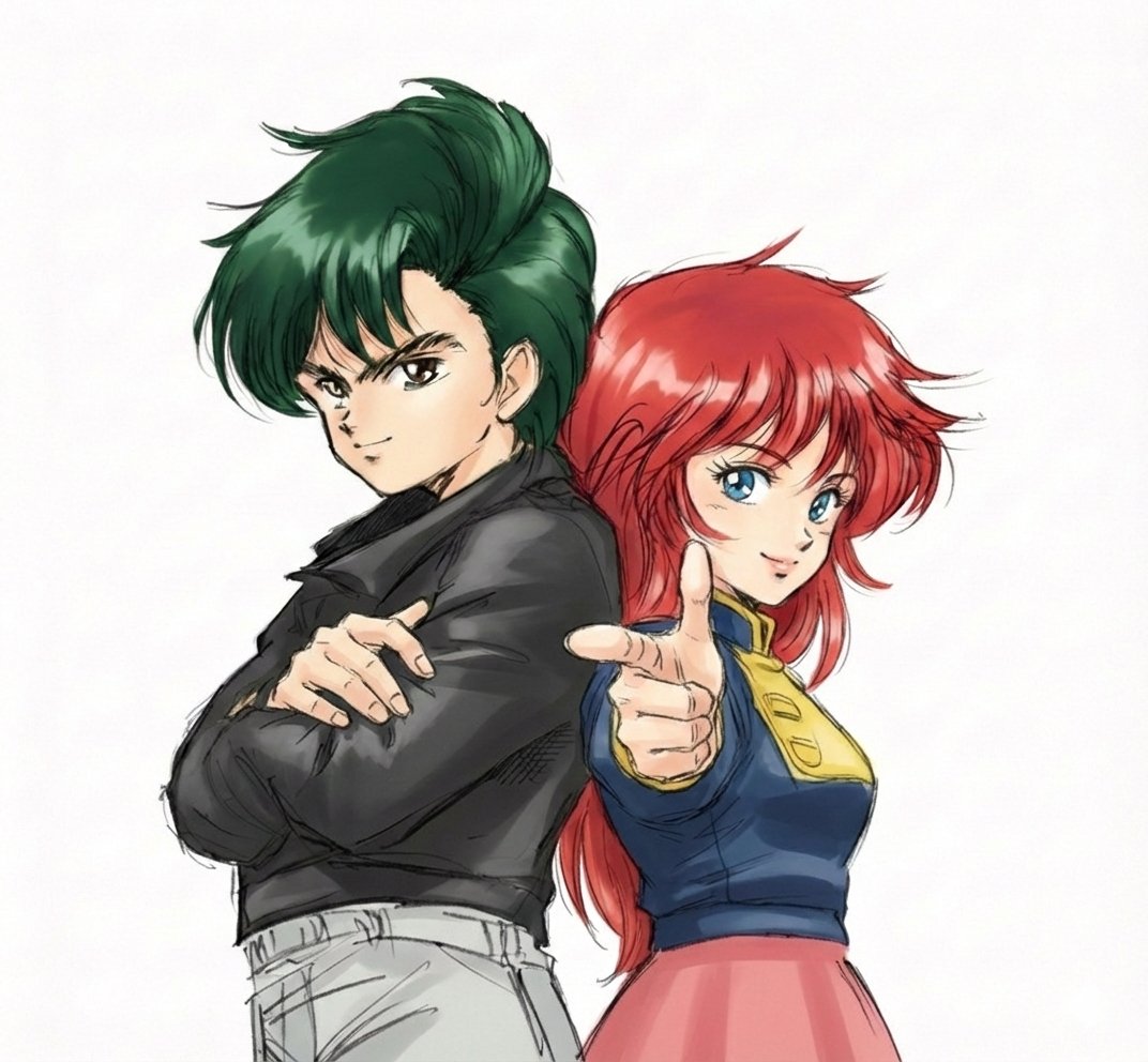 Real People Transforming into Comic Characters in a Future City