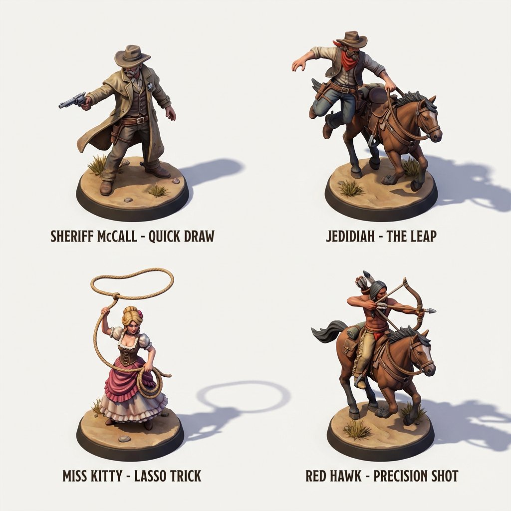 3D Isometric Miniature Models of Western TV Characters - 1