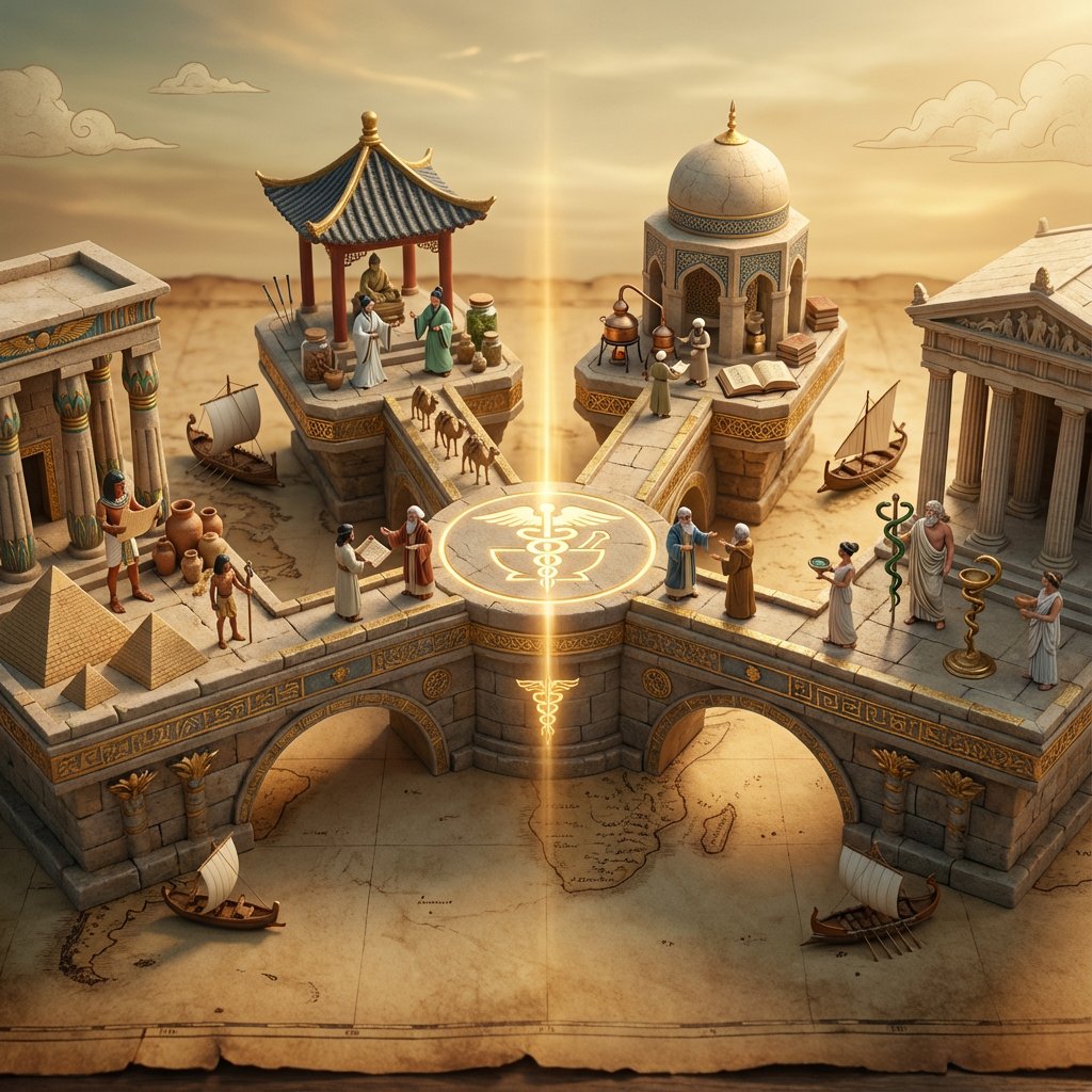 Ancient Civilizations Innovation Bridge Image Generation Prompt - 1