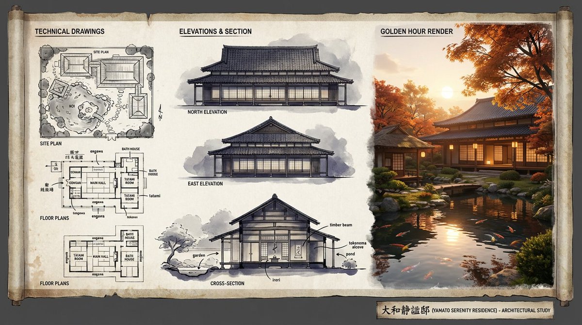 Architectural Illustrator Presentation Board Template - 1