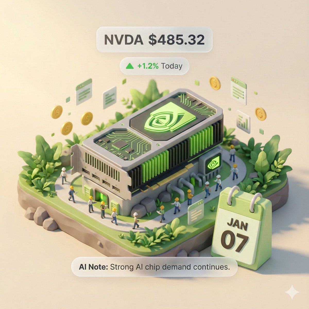 Autonomous Financial Artist Prompt for 3D Stock Visualization - 1