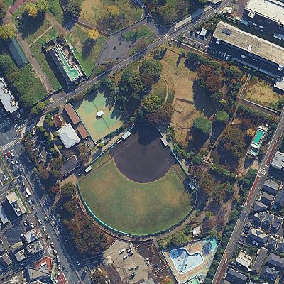 Cartoon drone-style Google Maps aerial illustration prompt - 1