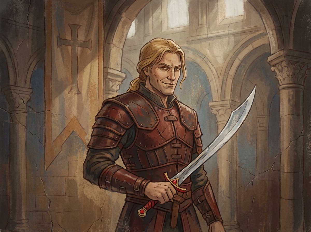 Crusader propaganda fresco (variant) - 1