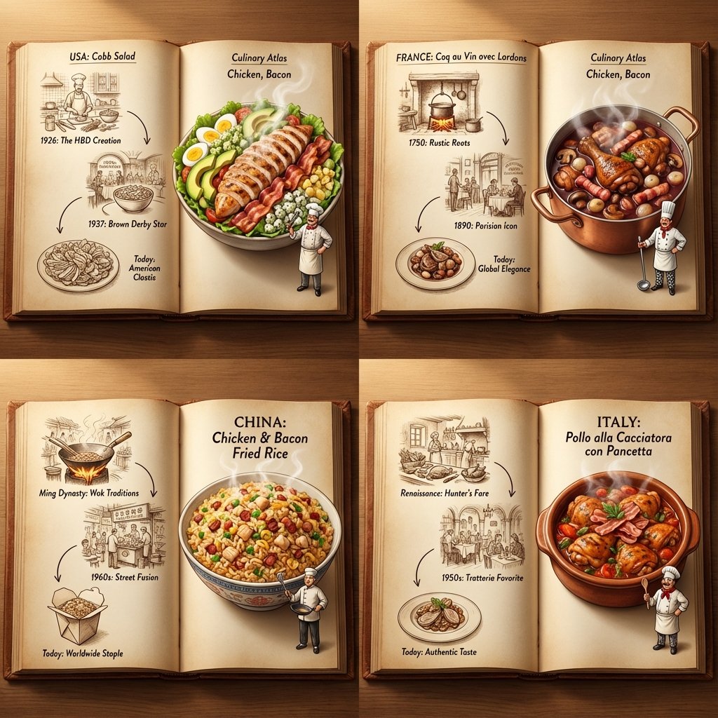Culinary Atlas Grid: 3D Pop-up Recipe Dioramas - 1