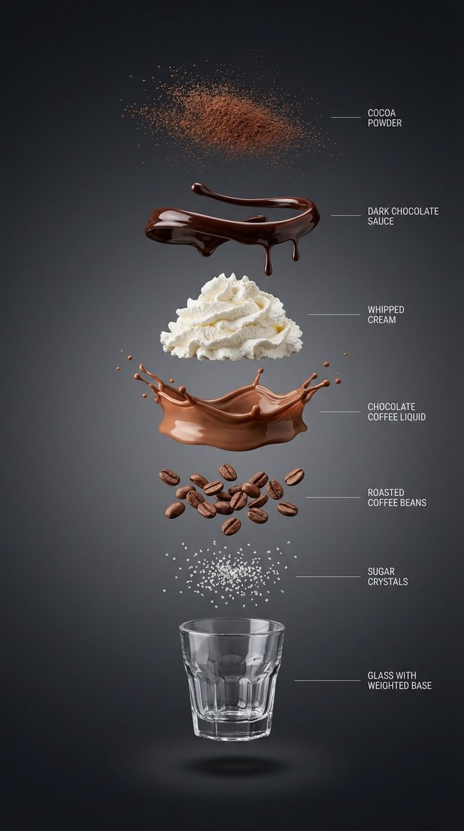 Exploded View Infographic Prompts for Coffee and Milkshakes - 1