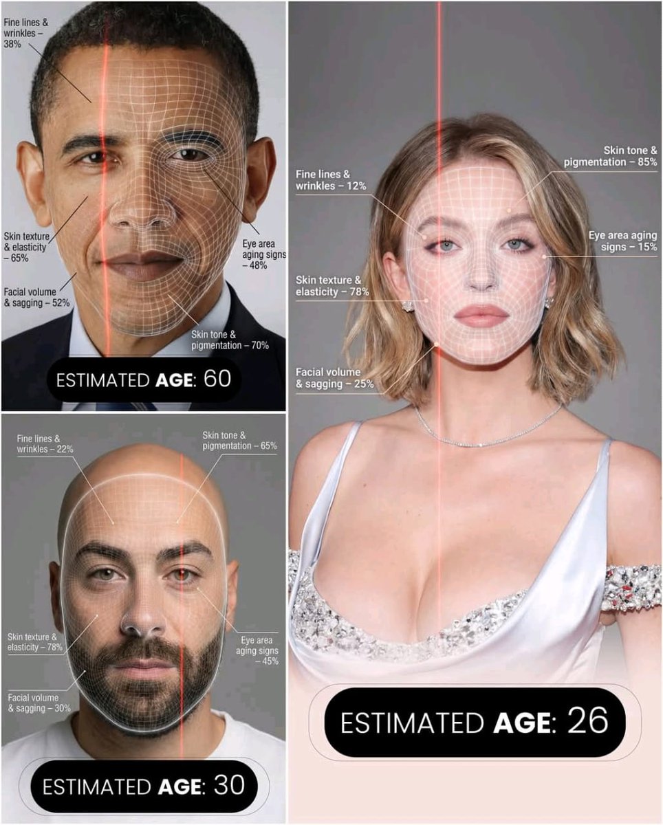 Futuristic AI Age Checker Infographic Portrait - 1