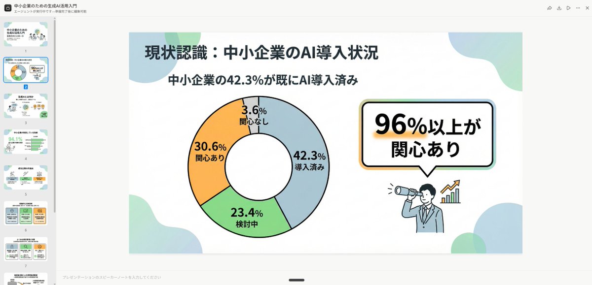 High-Quality Flat Design Slide Generation Prompt - 1