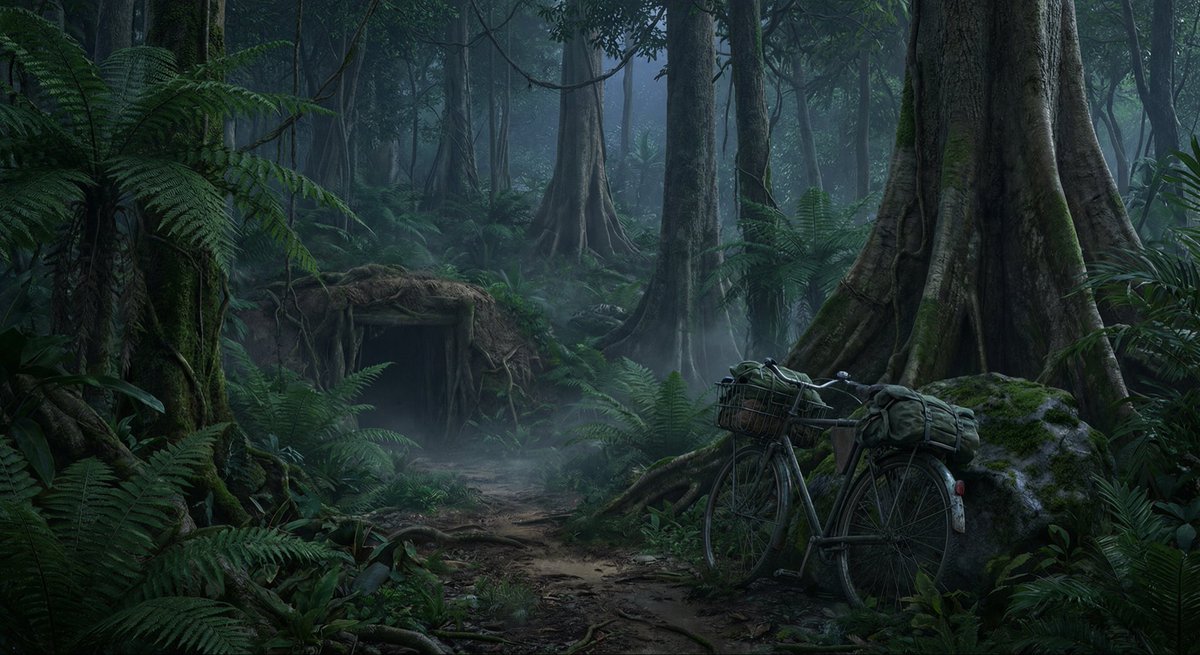 Ho Chi Minh Trail Vietnam War Scene Prompt - 1