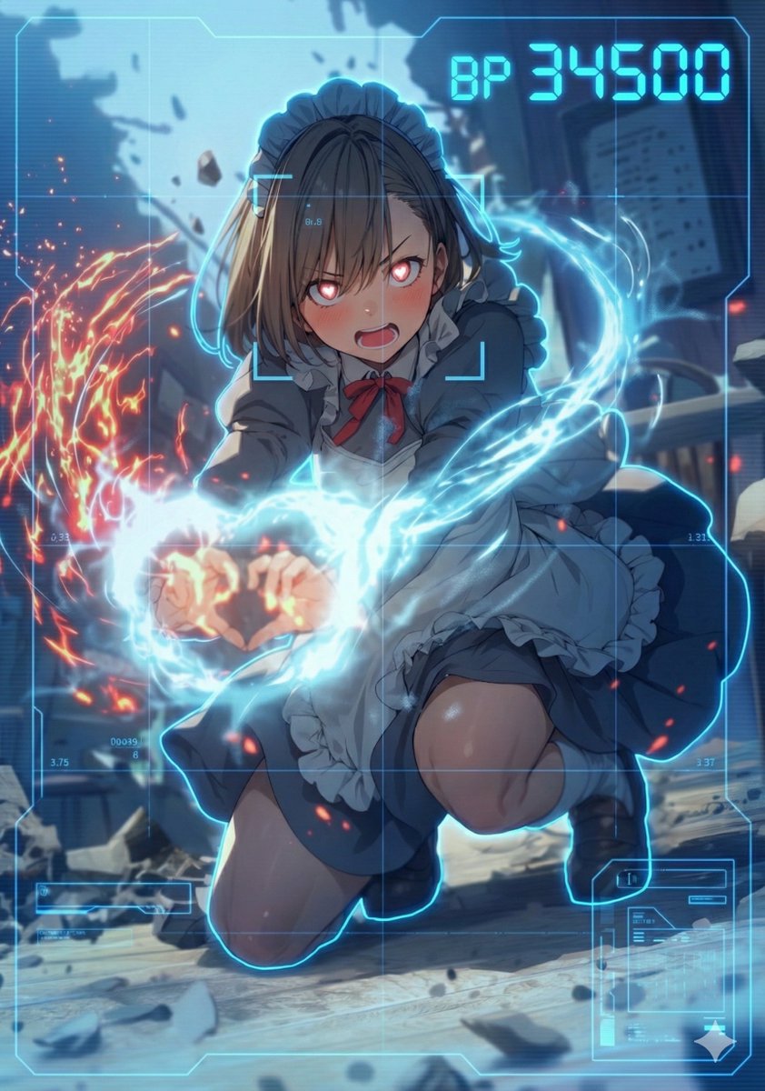 HUD battle power overlay for any character image - 1