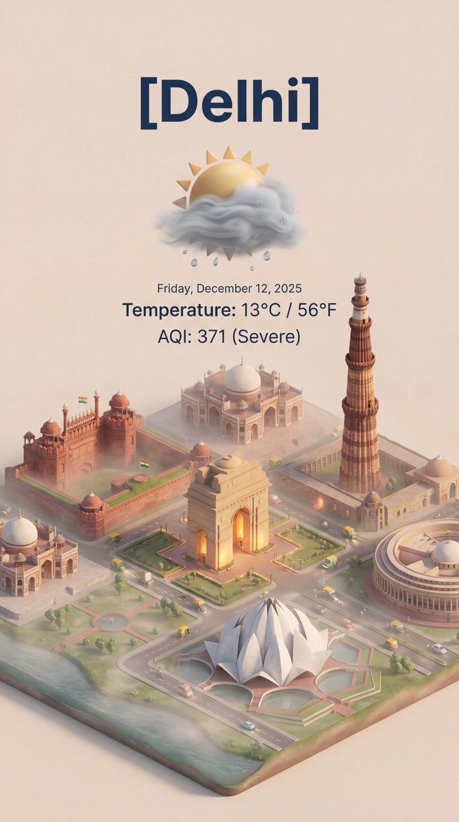 Isometric 3D Cartoon Scene of a City - 1