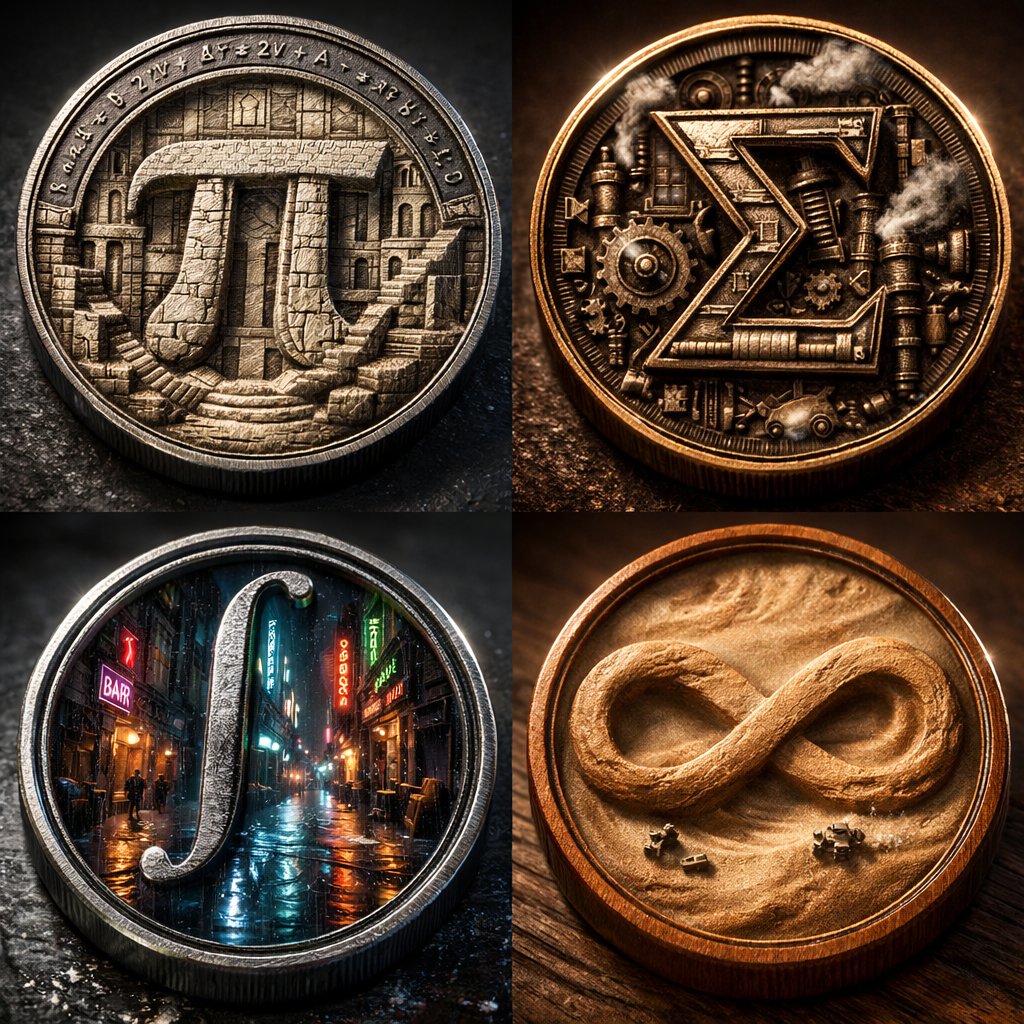 Micro-World Mathematical Symbols Grid Prompt - 1