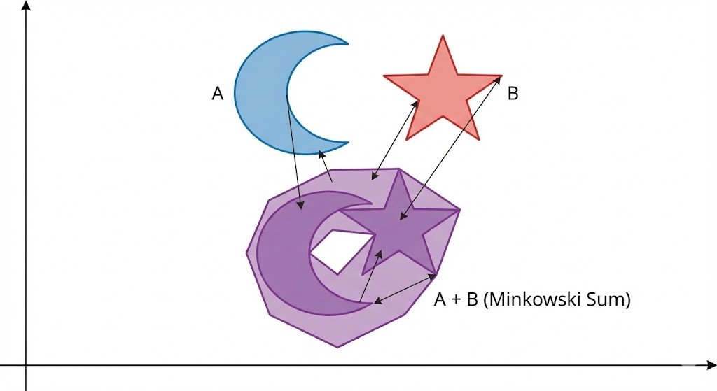 Minkowski sum of two non-convex sets - 1