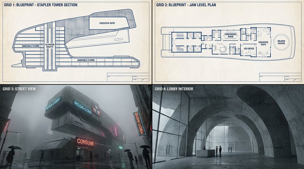 Object-to-Dystopian Building Transformation - 1