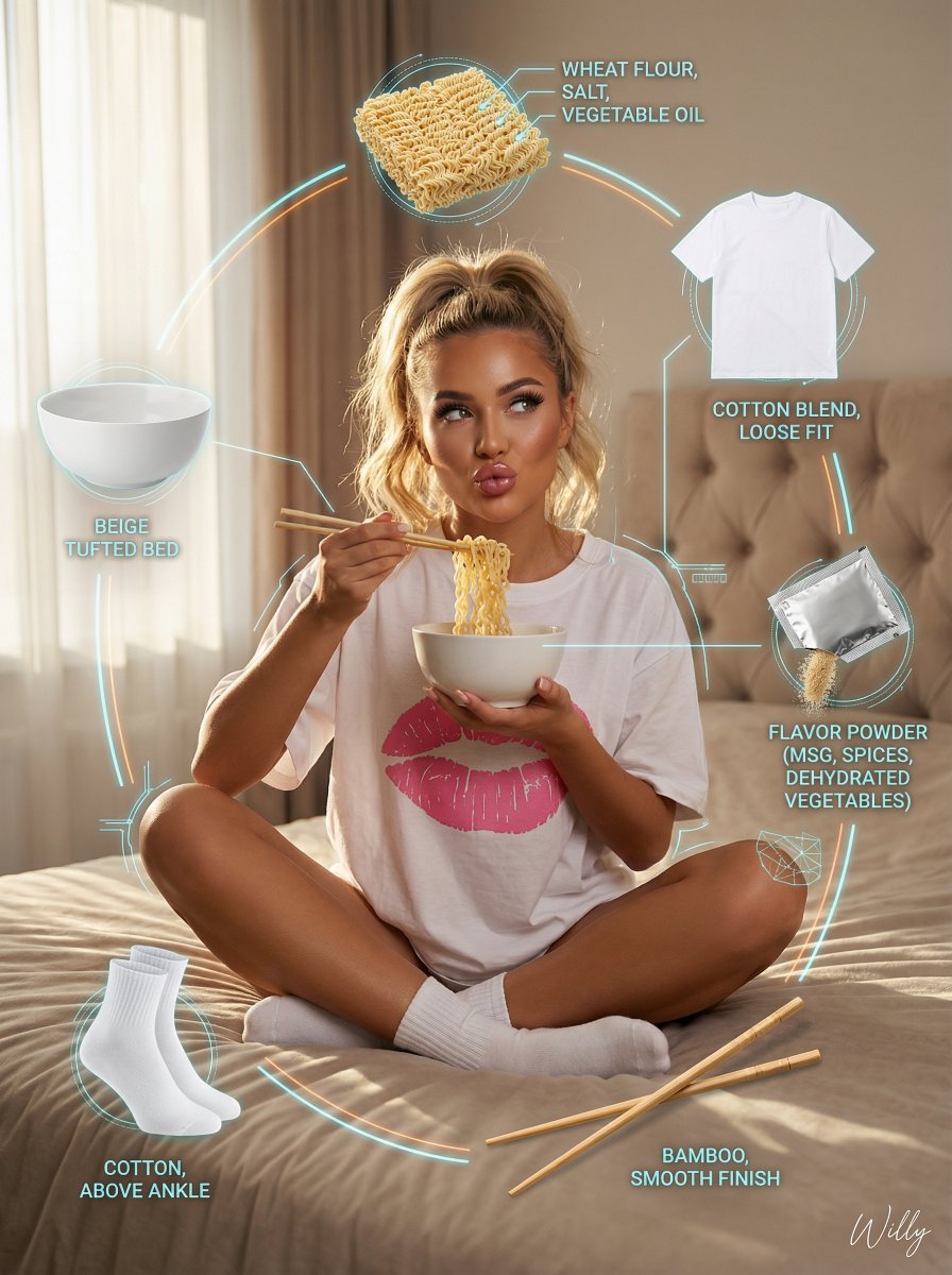 Photorealistic Product Anatomy Image Prompt (Instant Noodles) - 1