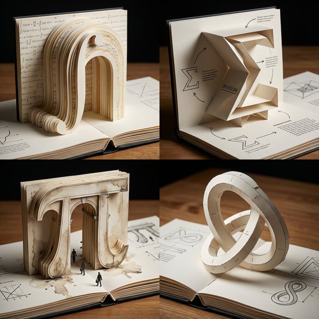 Pop-Up Paper Engineering of Mathematical Symbols - 1