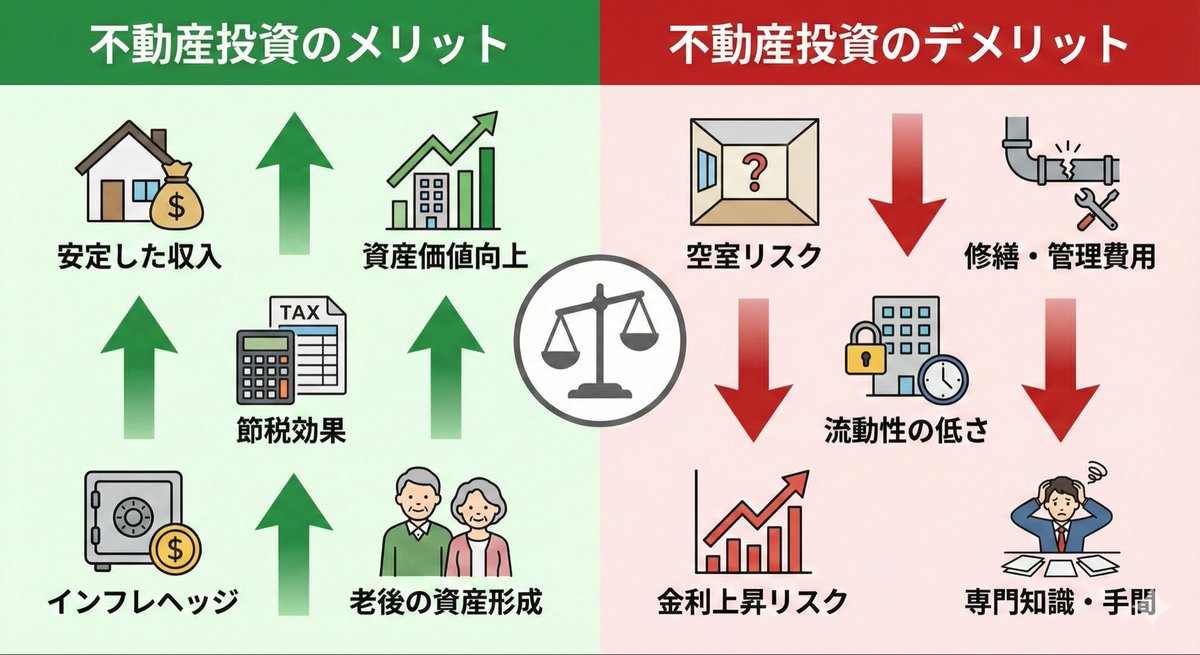 Pros and cons of real estate investment infographic - 1