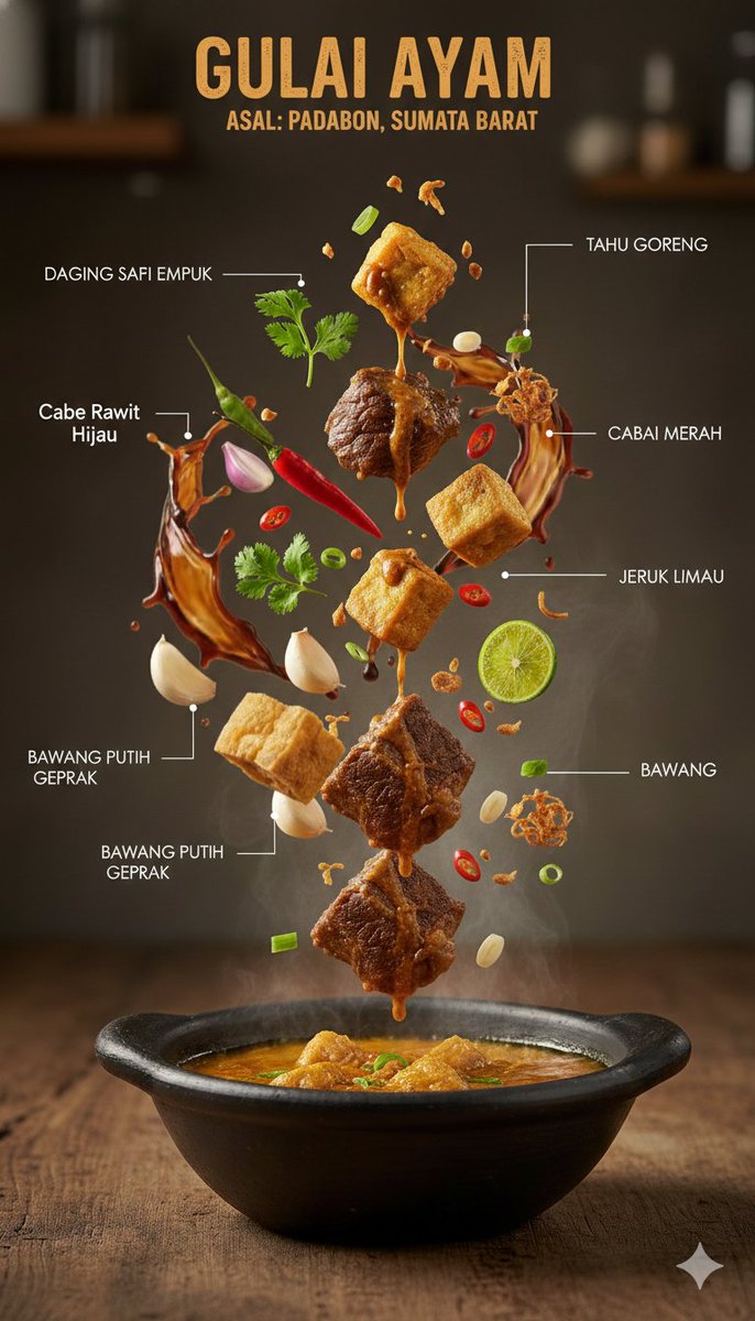 Ultra-Realistic Indonesian Culinary Infographic - 1