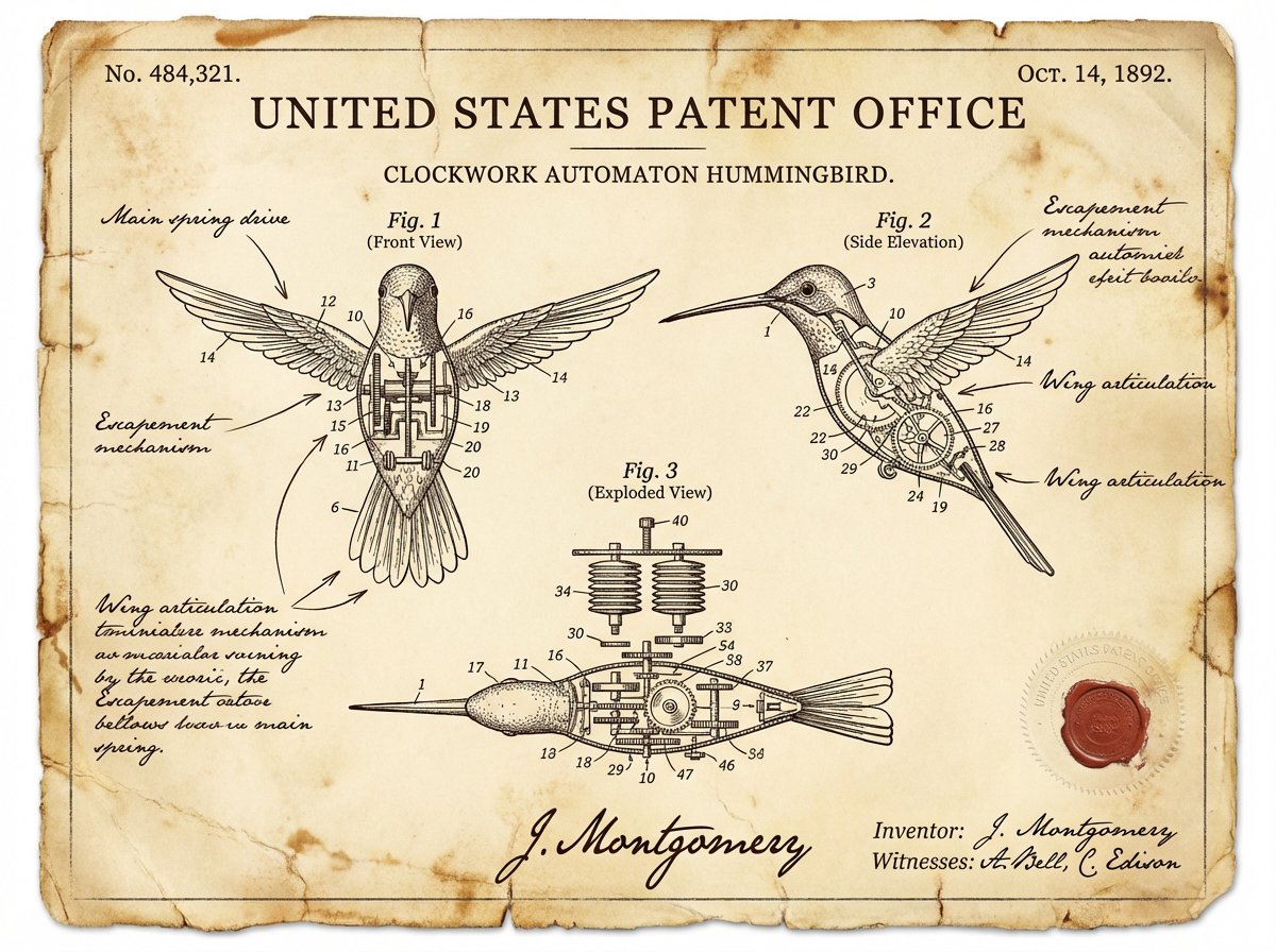 Vintage Patent Document for an Invention - 1
