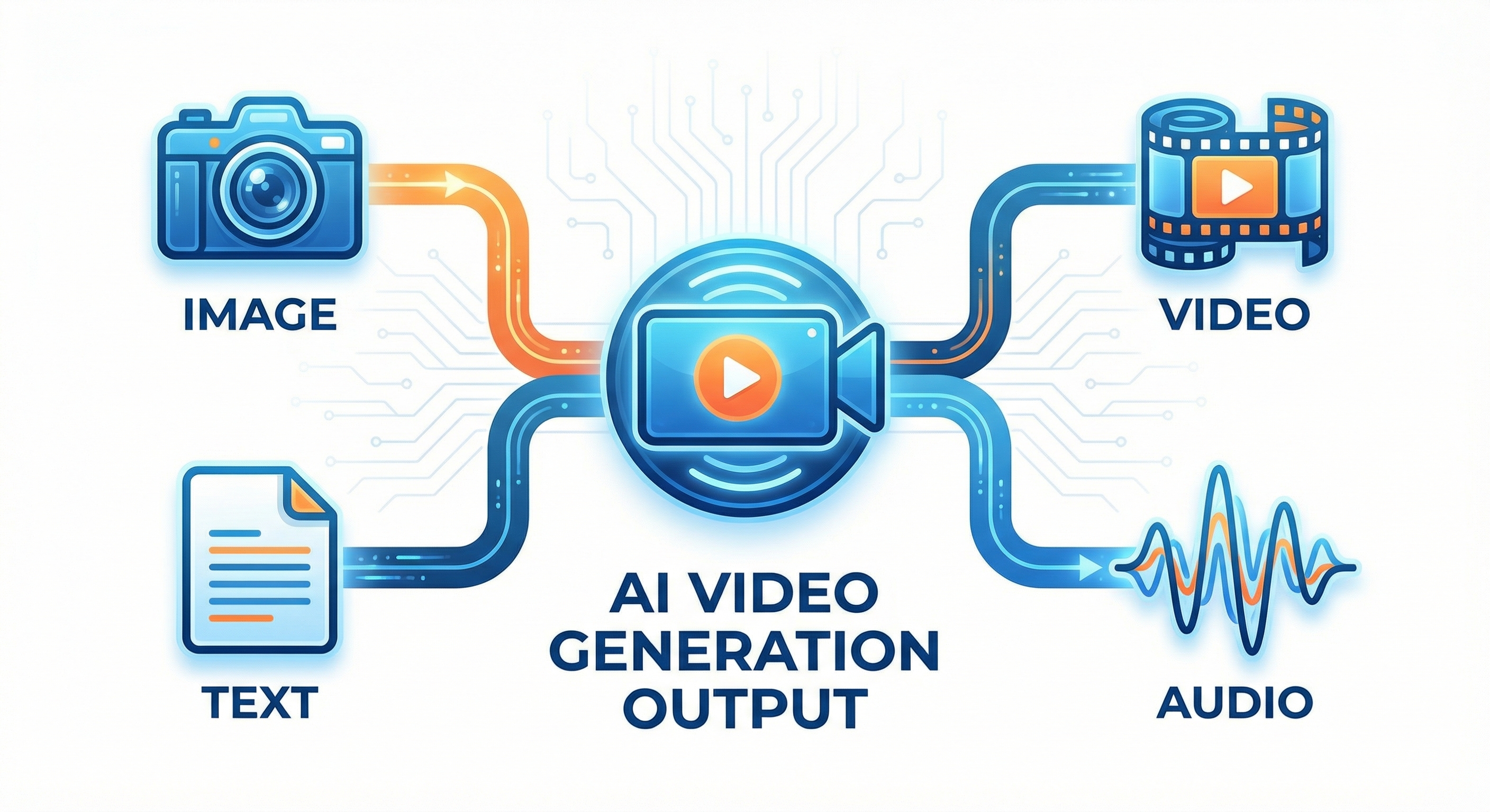 Seedance 2.0 supports four input modalities: image, video, audio, and text