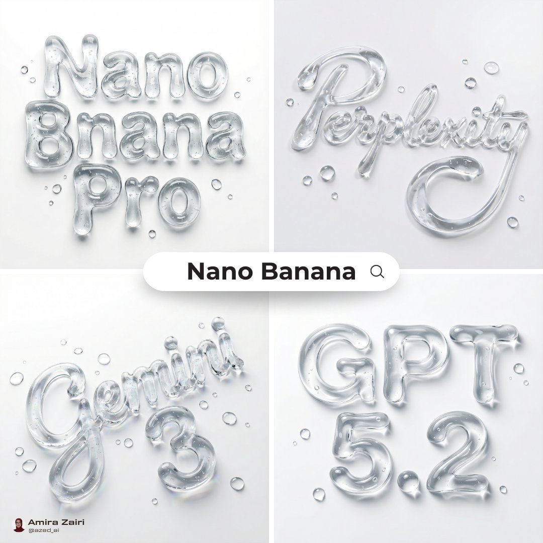 Abstract Liquid Typography Generation Prompt
