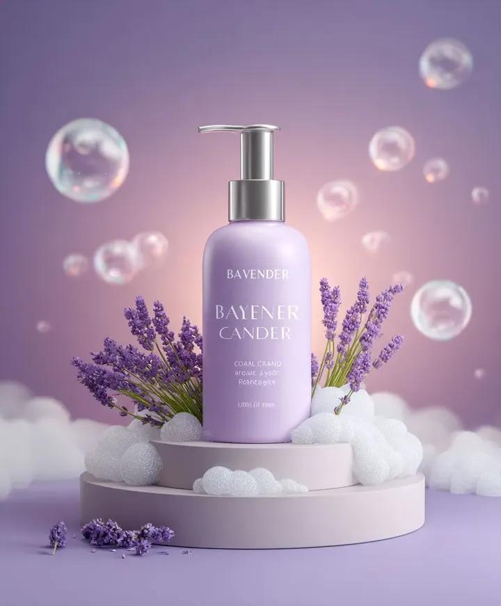 Kling AI + Nano Banana Pro Prompt - Lavender Skincare Product
