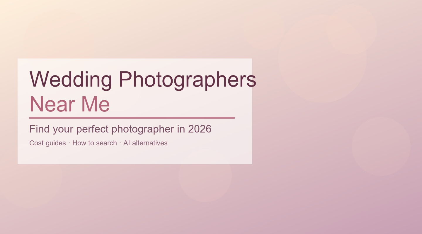Wedding Photographers Near Me - Find Local Wedding Photography and AI Alternatives